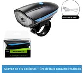 Bicycle Lantern Light Front with Horn USB Rechargeable Lamp Cycling Lamp Electronic Scooter Bell Flashlight MTB Bike Accessories