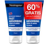 NEUTROGENA CREMA DE MANOS RAPIDA ABSORCION 75 ML 2 UNIDADES