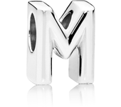 PANDORA Charm Letra M para Pulseras Moments - Plata de Primera Ley 797467