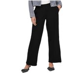Pantalón jogger Only Elliot negro wide leg para mujer