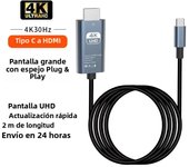 USB C to HDMI Adapter 4K 60Hz Type C Cable HDTV Converter Cable for iPhone 15 TV Converter MacBook Air iPad Samsung Laptop
