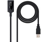 Nanocable - CABLE USB 2.0 PROLONGADOR CON AMPLIFICADOR, TIPO A/M-A/H, 5.0 M 10.01.0211