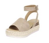Summer Sandals Women's Wedge Heels Ladies Thick-soled Sandals Fashion Casual Girls One-foot Slip-on Ankle Strap Flat Shoes