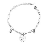 New Good Luck Retro Bracelet 18CM Adjustable Stainless Steel Bangles Jewelry 2021 Fashion Simple Couple Bracelet For Women Gift