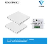 SIXWGH Smart Wireless Switch RF433Mhz Self-Powered Push Button Wall Panels Remote Controller Light Switch Waterproof Wall Switch