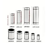 10pcs LM8 LM8UU LM3UU LM10UU LM16UU LM6UU LM12UU LM14UU Linear Bushing 8mm CNC Linear Bearings for Rods Rail Linear Shaft Parts