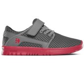 Etnies Kids Scout V Gris Rojo - Zapatillas Niños Cómodas y Resistentes