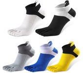 5Pairs / lot Summer Men Socks Cotton Five-finger Male short Socks High Quality