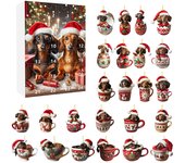 2024 Christmas Gnome Holidays Advent Calendar with Gnome Plush Toys 24 Days Xmas Countdown Calendar for Kids