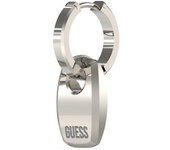 Guess Pendientes Hombre Poseidon De Acero Plateado