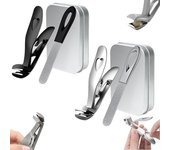 Clipdoc Max - Cortauñas para pies, cortauñas Clipdoc Max, cortaúñas Clipdoc Max, cortaúñas ClipDoc Max para personas mayores, cortaúñas con cabezal en ángulo para personas mayores (negro, 1 unidad)