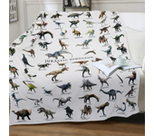 Dinosaur Blanket for Boys Jurassic Dino World Park Soft Flannel Throw Blanket Dinosaur Room Decor for Boys Gifts for Sofa Bed