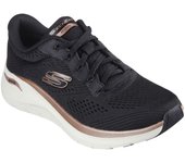 Deportivos Skechers Arch Fit 2.0 - Glow The Distance Para Mujerr Color Negro