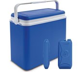 Com-Fort House - Nevera Portátil Azul con Asa Rígida - 23 litros