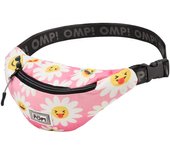 Riñonera Estampada Rosa Oh My Pop Ajustable con Bolsillo Exterior