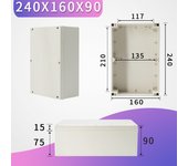 Outdoor Waterproof Enclosure Plastic Box Electronic Project Instrument Case Electrical Project Box Junction Box Housing