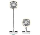 CECOTEC 08361 Ventilador Portátil Plegable con Batería 8000mAh, Oscilación y Luz LED