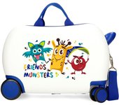 Roll Road Maleta Correpasillos ABS Rígida Little Me Friends Blanco