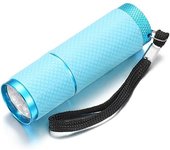 UV de 4 Colores, Luz ultravioleta, mini lámpara de Antorcha para EPOXI UV resin, adhesivo para Curar pegamento, equipo de joyería, herramienta, Azul