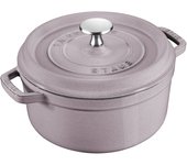 Staub La Cocotte, redondo, Rosa Cerezo, Hierro fundido
