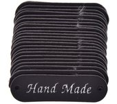 Hand Made Oval Shaped Sewing Craft Artificial Leather Labels For DIY Apparel Bags Supplies Accessories