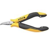 Wiha Alicates de boca semi-redonda Professional ESD con forma curvada, aprox. 45° (26802)