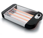 Tostador de Pan Plano de 600W / Material de Acero Inoxidable – Para Hogar, Cocina y Hostelería / 2 Tubos de Cuarzo – Ideal para Pan y Pastelería