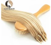 8D Micro Bead Hair Extensions Human Hair Nano Ring Invisible Mini Silicon Beads Black Brown Blonde Microlink Hair Extensions