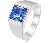 VQYSKO Big Square Cut Stone Signet Ring Exquisite Large Colour Quartz Cocktail Ring For Women Men Jewelry Party Gifts