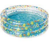 Bestway Piscina Hinchable 3 Aros Transparente Tropical 150x53 cm +6 Años Jardin 51045