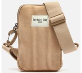 Misako Leonci bolso bandolera mini para móvil con tejido de pana Bolsos Mini