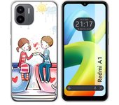 Funda Silicona para Xiaomi Redmi A1 diseño Café Dibujos