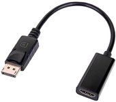 Adaptador DisplayPort a HDMI 4K 30HZ, Cableader Convertidor DisplayPort macho a HDMI hembras Chapado en oro con audio