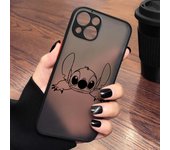 Disney Angel Stitch Couple Phone Case For Apple iPhone 14 13 12 11 XS Mini Pro Max 8 7 XR X Matte Frosted Translucent