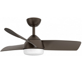 Ventilador de Techo FABRILAMP Haur DC Marrón 24W con Control Remoto y Luz Seleccionable
