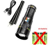 New upgrade GT61 High Power Led Flashlights Super Bright Spotlight Tactical flashlight Zoomable Outdoor Emergency Camping Torch