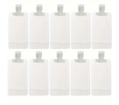 10 Pcs 30/50/100ml Travel Size Empty Squeeze Bags Lotion Dispensing Bags Reusable Liquid Leakproof Shampoo Cosmetic Storage Bags