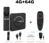 Q10 Android14 8K HDR10+ Smart TV Box Allwinner H313 128G Dual Wifi BT5.0 Set Top Box Media Player with Google Voice Assistant