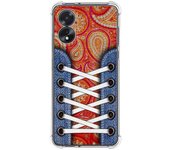 Tumundosmartphone Funda Silicona Antigolpes para Oppo A18 diseño Zapatillas 10 Dibujos