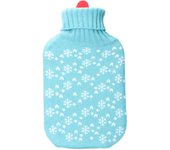 BOLSA DE AGUA AZUL COPOS BLANCOS 2 l