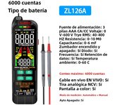 Profesional Digital Smart Multimeter 9999 Counts T-RMS AC DC Current Voltage Detector Capacitance Temp Auto Range Multimeter
