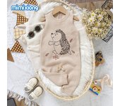 Pelele de punto para Bebé recién nacido, mono Infantil de dibujos animados, erizo, ropa para Niño de 0 a 18 meses, sin Mangas