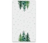 Toalla de cocina navideña con estampado de Letreros de árbol de Navidad