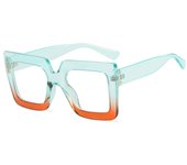 Trend Glasses Frame Square Large Frame Simple Flat Light Mirror Anti-blue Light Ins Concave Shape Glasses Frame Woman