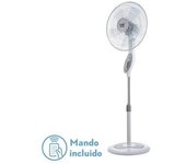 Ventilador de Pie FABRILAMP Floxo Blanco/Gris 45W 3 Velocidades