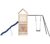 vidaXL Parque infantil de exterior madera maciza de pino