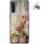 Tumundosmartphone Funda Gel Tpu para Oppo A91 diseño Madera 08 Dibujos