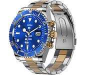 Nuevo reloj inteligente con llamadas Bluetooth, bisel giratorio, música, detección de frecuencia cardíaca y presión arterial, reloj inteligente para hombres