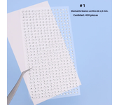 Mix 2mm/3/mm4mm Hair Pearls Stick on Self Adhesive Pearls Stickers Face Pearls Stickers for Hair Face Makeup Nail DIY Crafts