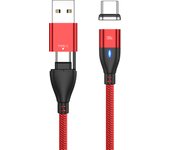 100W USB C Magnetic Charging Cable Fast Charger 3 in 1 USB Wire Cord For iPhone 12 11 Pro Xiaomi Samsung Macbook iPad